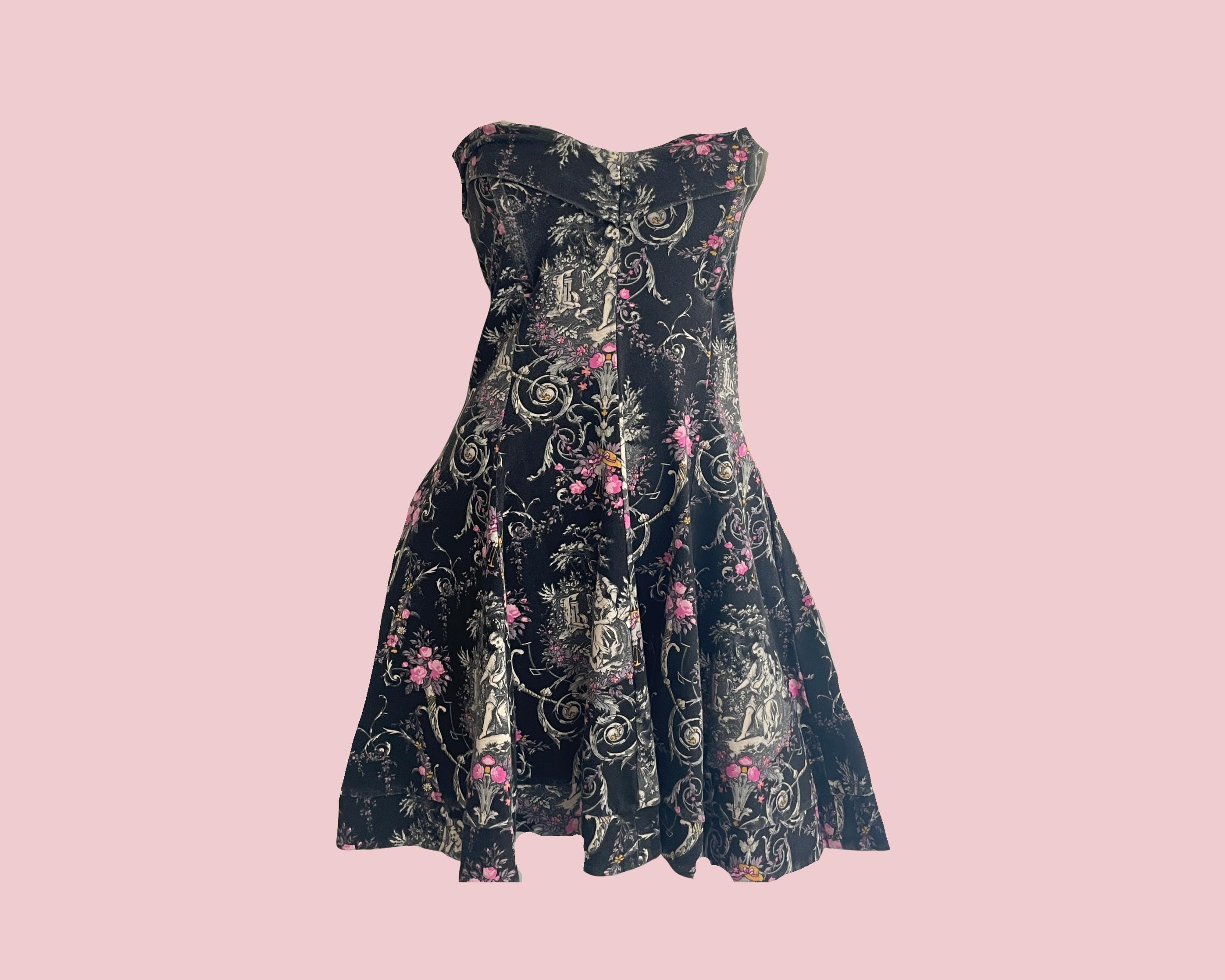 Vintage Betsey Johnson Floral Dress - Etsy