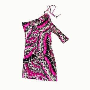 open lace back dress Leopard Print Asymmetrical Shoulder Dress Set