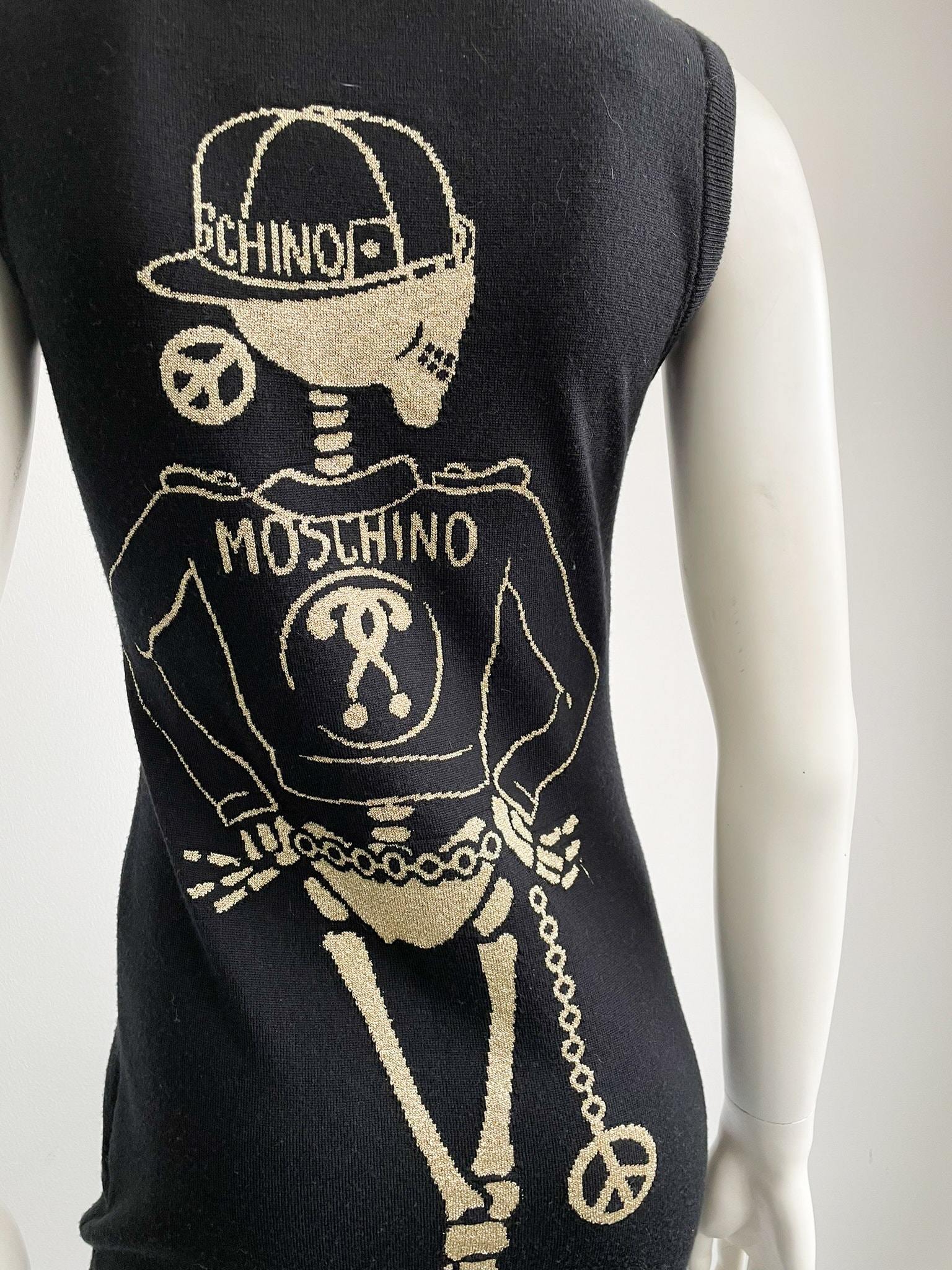 ワンピース Moschino Knit Dress MOSCHINO - KNIT DRESS WITH LOGO - Eleonora Bonucci