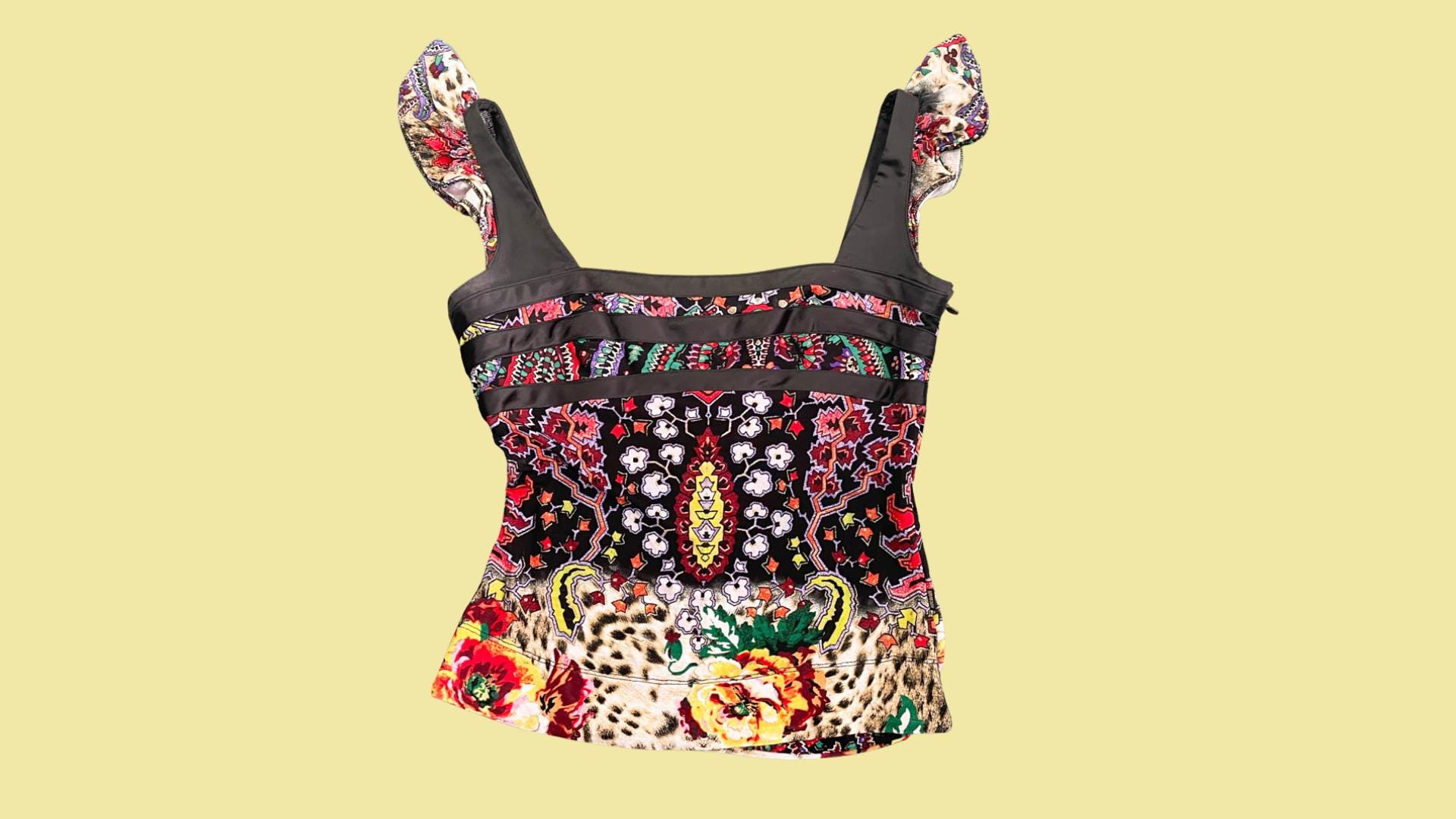 Roberto Cavalli Leopard Print Top - Etsy