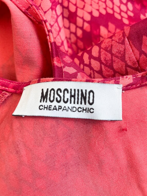 Moschino Cheap and Chic mini dress, hot pink snak… - image 7
