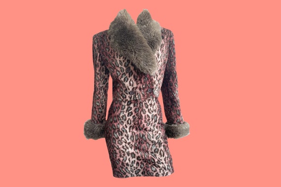 オレンジのファー クロップドジャケット Gap × Sandy Liang ヴィーガン