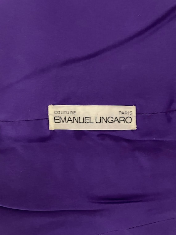 Emanuel Ungaro Haute Couture Dress / Purple Party… - image 8