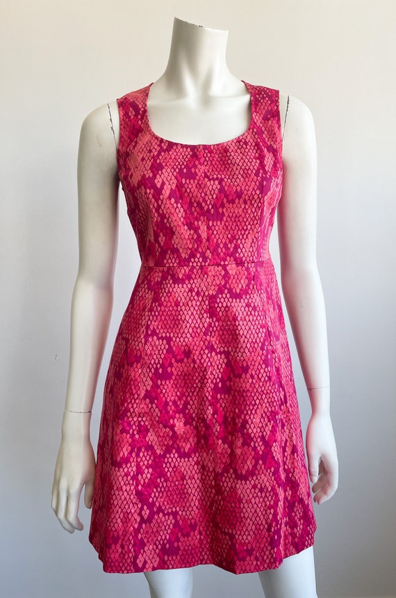 Moschino Cheap and Chic mini dress, hot pink snak… - image 2