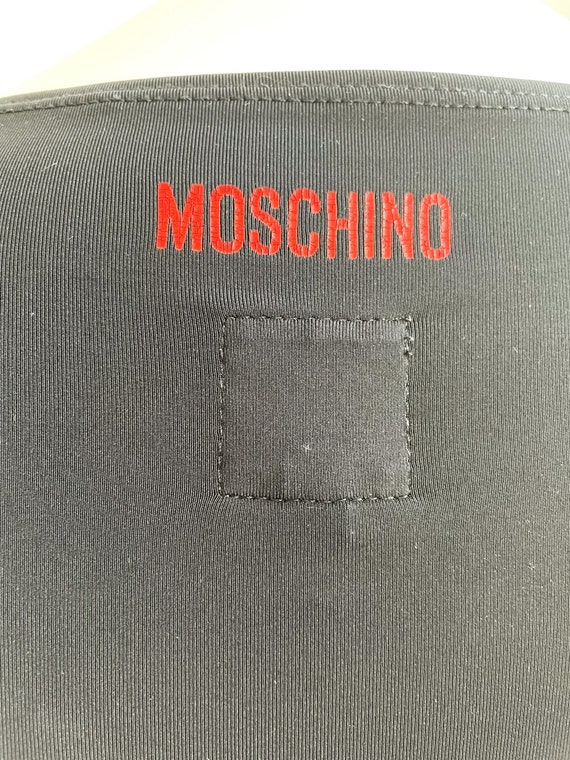 Vintage 90s Moschino Jeans Dress, Italian Slogan,… - image 6