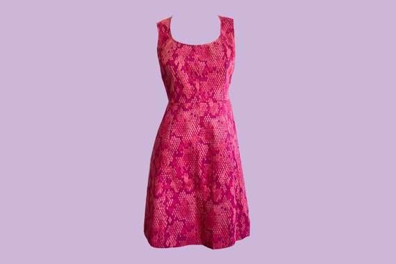 Moschino Cheap and Chic mini dress, hot pink snak… - image 1