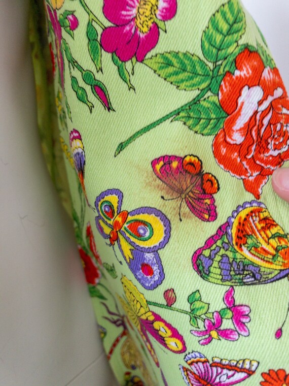 Christian Llinaries Floral Butterfly Print Blazer… - image 8