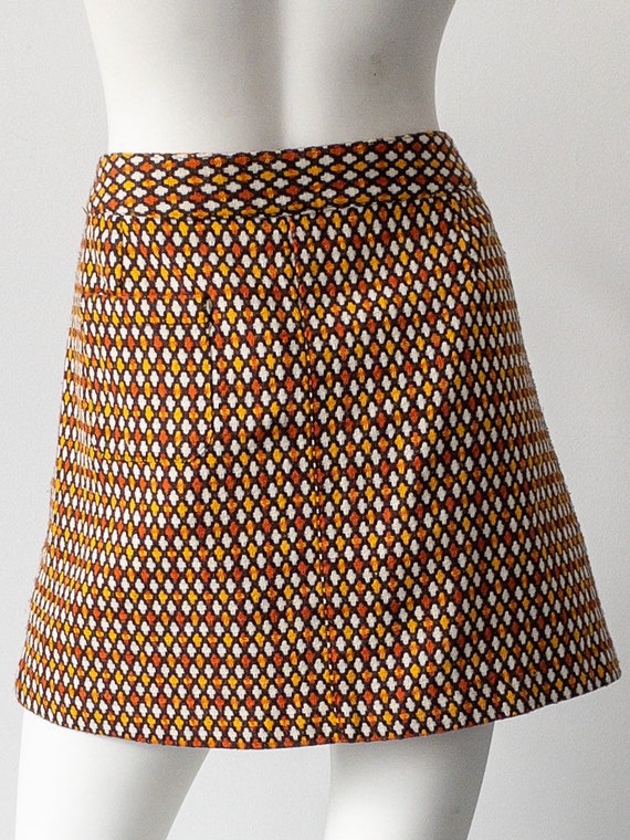 Anna Sui Skirt, Woven Geometric Print, Mini Skirt… - image 5