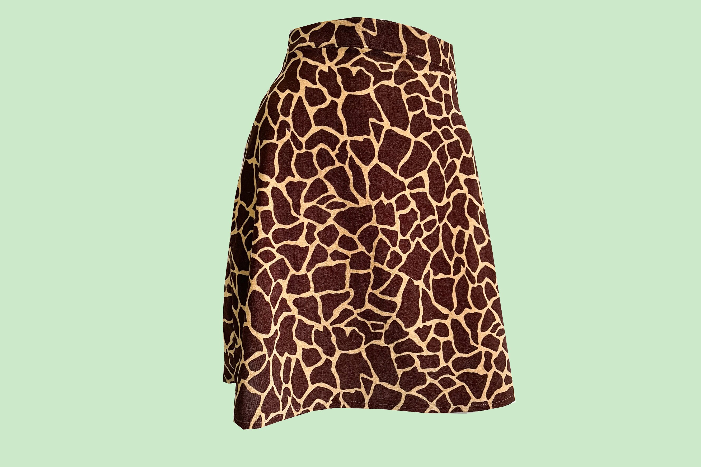 Giraffe denim mini skirt 2025