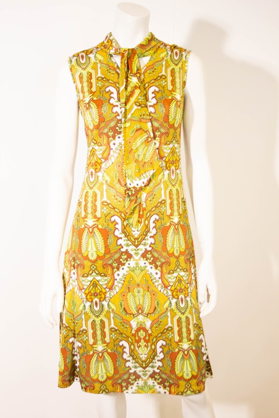 Vintage Tissus Leonard Paris Dress / J Leonard et