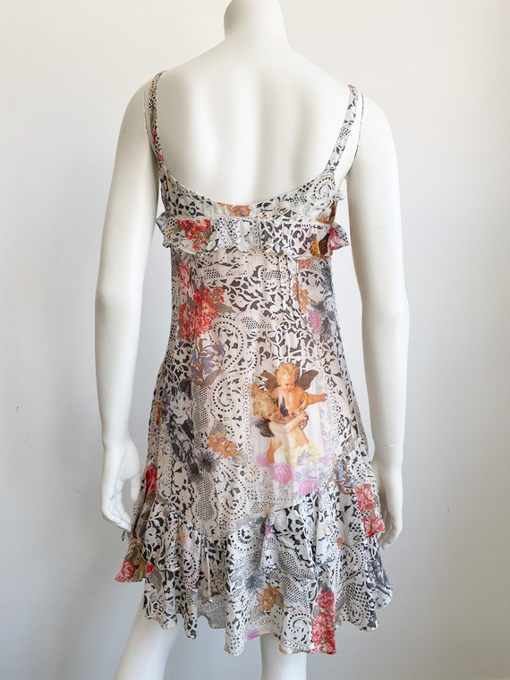 Y2K John Galliano Dress, Mini Dress, Lace and Flo… - image 5