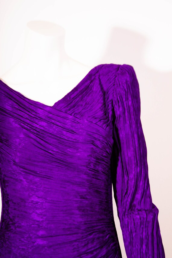 Emanuel Ungaro Haute Couture Dress / Purple Party… - image 4