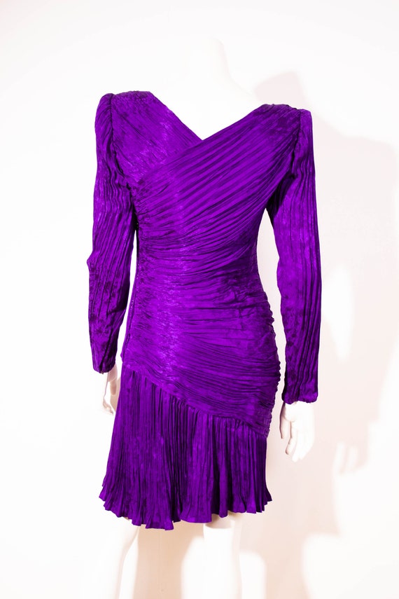 Emanuel Ungaro Haute Couture Dress / Purple Party… - image 6