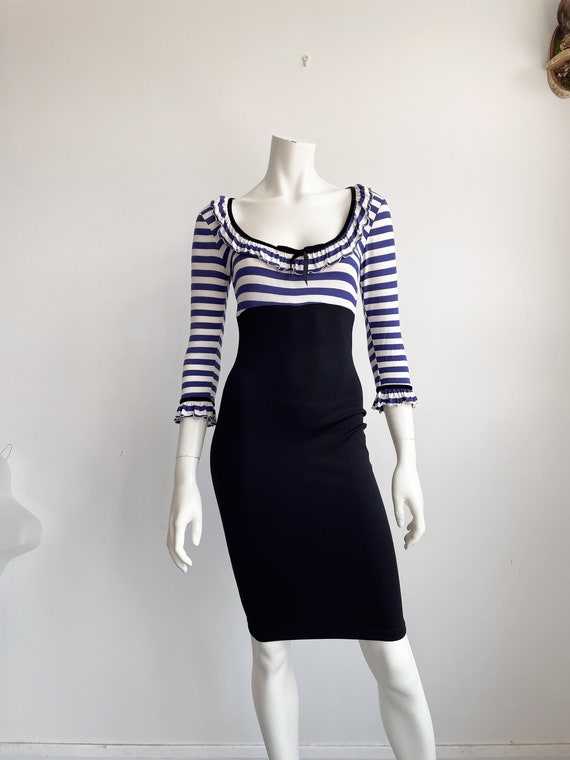 【一部予約！】 Wheels Ruffled With Stripe Sailor Dress, Wiggle Dollbaby and スーツ・フォーマル・ドレス