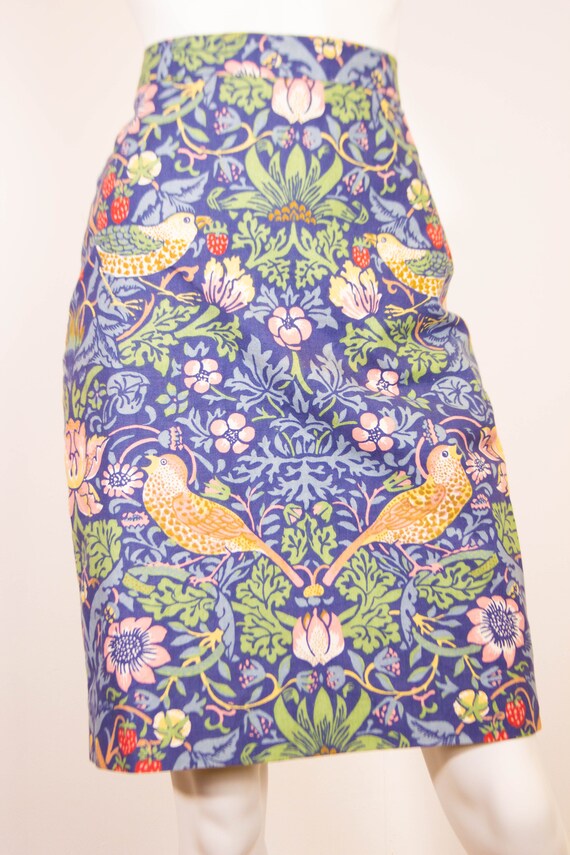 Vintage William Morris Pencil Skirt / Strawberry T