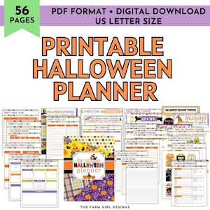 Halloween Planner Printable, Halloween Party Planning Kit,  Halloween Planner Inserts, Fall Things To do, Costume Planner, Party Planner