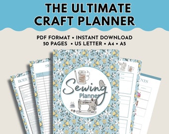 Sewing Projects Planner Printable, Sewing Planner PDF, Sewing Planner Printable, Craft Project Planner PDF, Small Business Planner Crafter