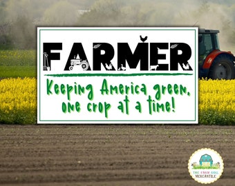 Farmers Feed America Sticker, Support Agriculture Sticker, Support Your Local Farmer Sticker For Car Window, Thank A Farmer Sticker