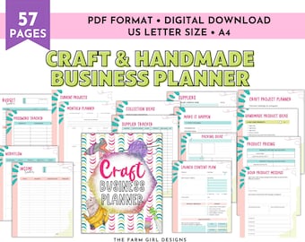 Craft Project Binder, Craft Business Planner, Craft Show Planner Printable, Craft Fair Planner, Craft Project Planner, Craft Fair Checklist