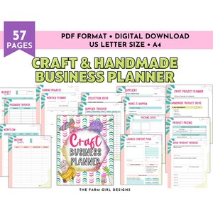 Craft Project Binder, Craft Business Planner, Craft Show Planner Printable, Craft Fair Planner, Craft Project Planner PDF