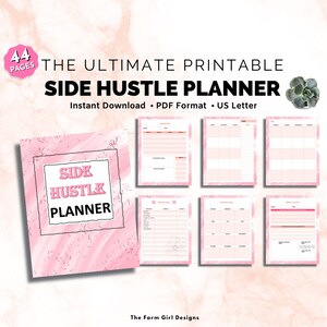 Printable Side Hustle Planner, Printable Business Planner, Blogging ...