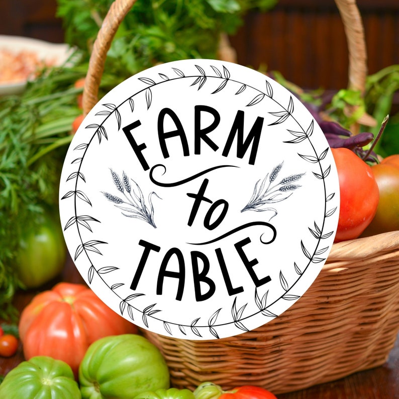 Farm To Table Sticker, Support Agriculture Sticker, No Farms No Food, Support Your Local Farmer Sticker, Thank A Farmer Sticker image 2