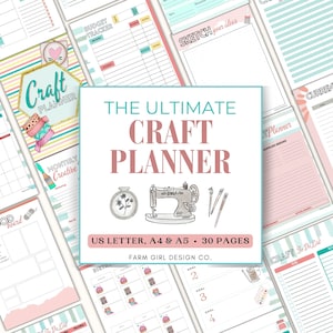 Craft Project Binder, Craft Planner, Craft Project Planner PDF, Craft Show Planner, Sewing Organizer, Hobbies Planner, Craft Fair Checklist
