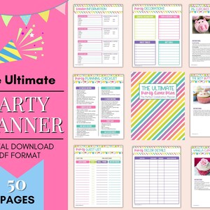 Ultimate Party Planner, Event Planner, Birthday Party Planner, Printable Party Planner, Party Organizer, Budget Planner, Project Planner image 3