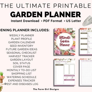 Garden Planner Printable Bundle Gardening Journal Seed - Etsy