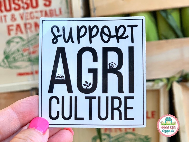 Farming Sticker Pack, Support Local Farms Sticker Bundle, No Farms No Food Sticker, Waterproof Stickers, Agriculture Sticker, Ag Decals image 2