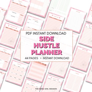 Printable Side Hustle Planner, Printable Business Planner, Blogging ...