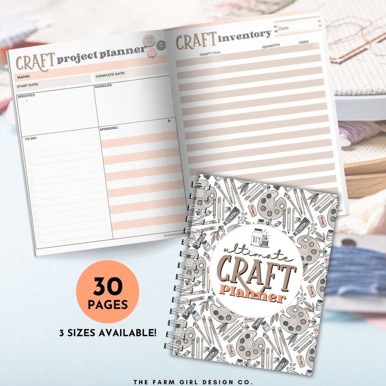 Craft Project Binder, Craft Planner, Craft Project Planner PDF, Craft ...