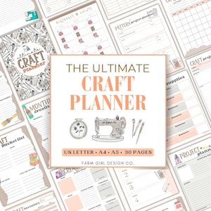 Craft Project Binder, Craft Planner, Craft Project Planner PDF, Craft ...