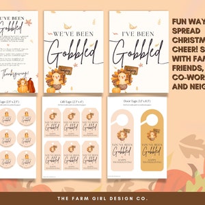 You've Been Gobbled Thanksgiving Game, Printable We've Been Gobbled ...