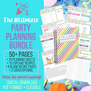 Ultimate Party Planner, Event Planner, Birthday Party Planner, Printable Party Planner, Party Organizer, Budget Planner, Project Planner image 4