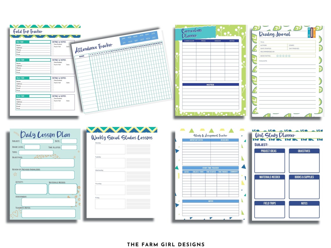 Printable Homeschool Planner Homeschool Printable Homeschool - Etsy
