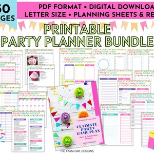 Ultimate Party Planner, Event Planner, Birthday Party Planner, Printable Party Planner, Party Organizer, Budget Planner, Project Planner image 1