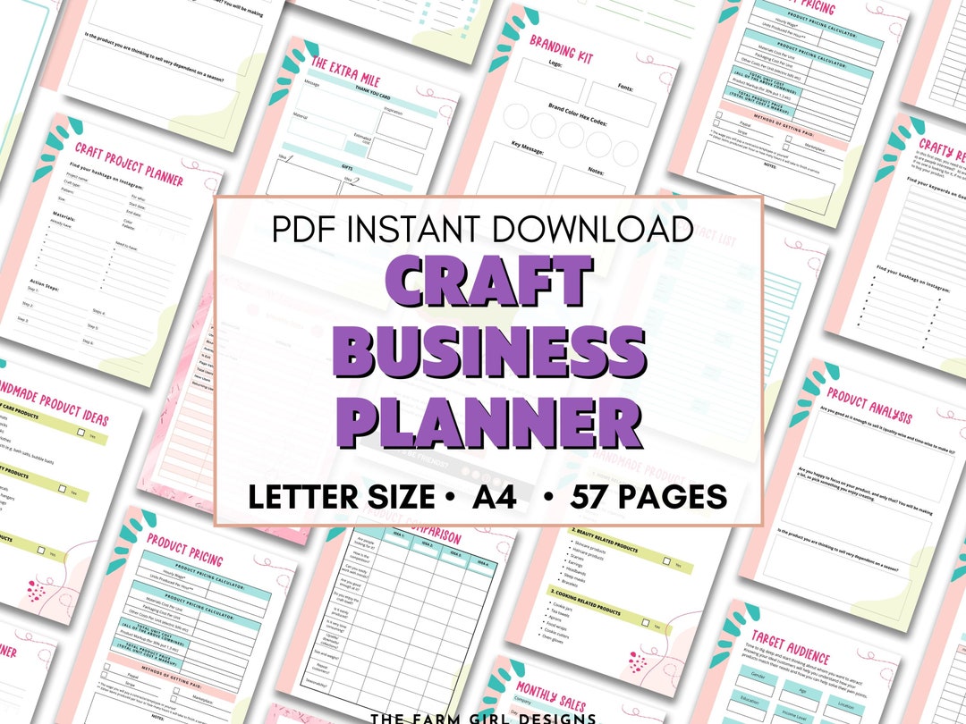 Craft Project Binder, Craft Business Planner, Craft Show Planner ...