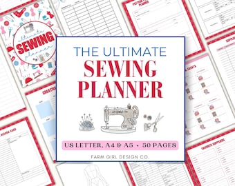 Sewing Projects Planner Printable, Sewing Planner PDF, Sewing Planner Printable, Craft Project Planner PDF, Small Business Planner Crafter