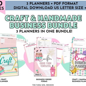 Craft Project Binder, Craft Business Planner, Craft Show Planner Printable, Craft Fair Planner, Craft Project Planner PDF, Handmade Business