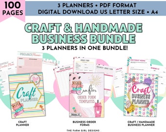 Craft Project Binder, Craft Business Planner, Craft Show Planner Printable, Craft Fair Planner, Craft Project Planner PDF, Handmade Business