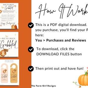 You've Been Gobbled Thanksgiving Game, Printable We've Been Gobbled ...