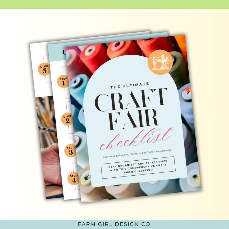 Craft Fair Checklist.pdf Craft Fair Checklist, Craft Fair Tracker, Craft Project Binder, Craft ...