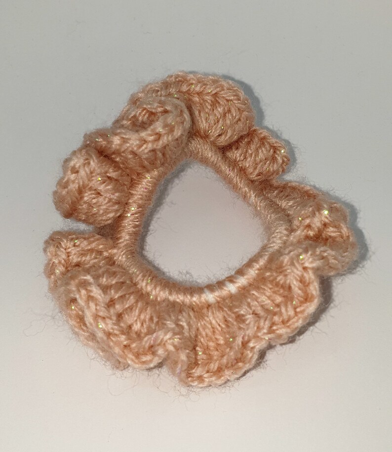 Lot De 4 Scrunchies (élastiques à Cheveux) Faits Main Au Crochet - Multicolore - Neuf