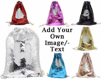 drawstring sequin bag