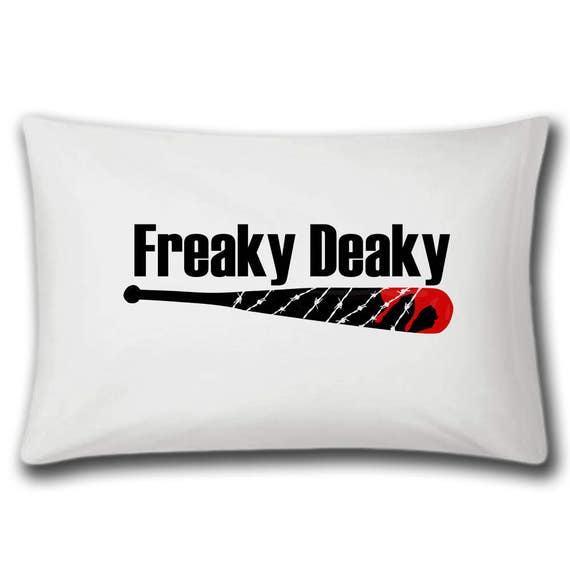 Freaky Deaky Negan Lucille Pillow Case Walking Dead Throw Pillow Covers *15