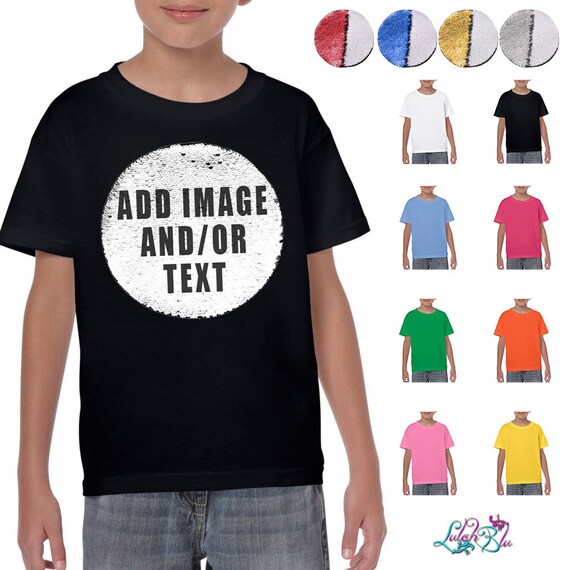 maglietta con paillettes reversibili bambina