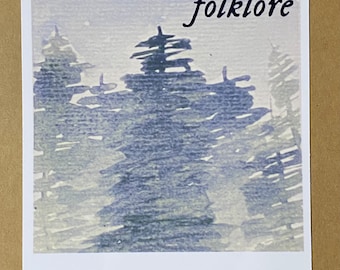 folklore era, taylor inspired art print