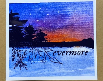 evermore era, taylor inspired art print