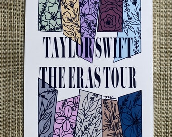 the eras tour, Taylor inspired poster print